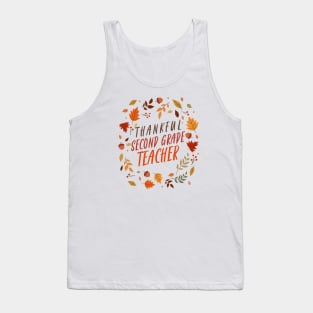 Thankful Second Grade Teacher Tank Top